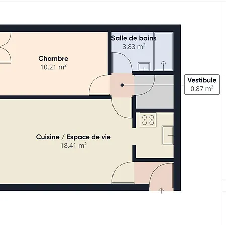 230m De La Plage, Pour 4 Avec Loggia Apartment *